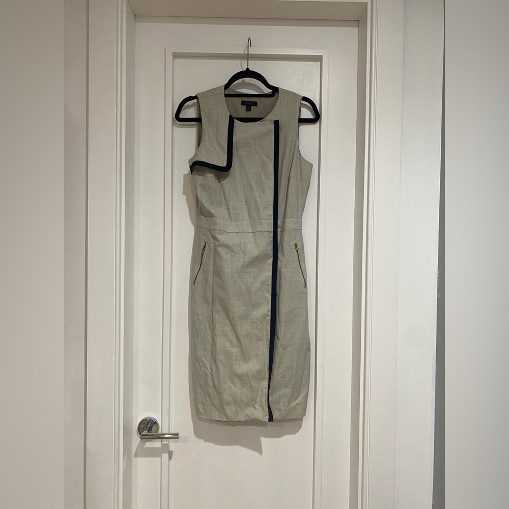 JCREW sheath dress with great button front detail